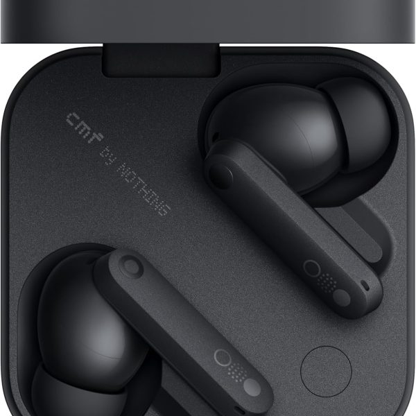 CMF by Nothing Buds Pro 2, Premium Noise-Canceling Wireless Earbuds, Deep Bass, IP55 Water Resistance, Dark Grey