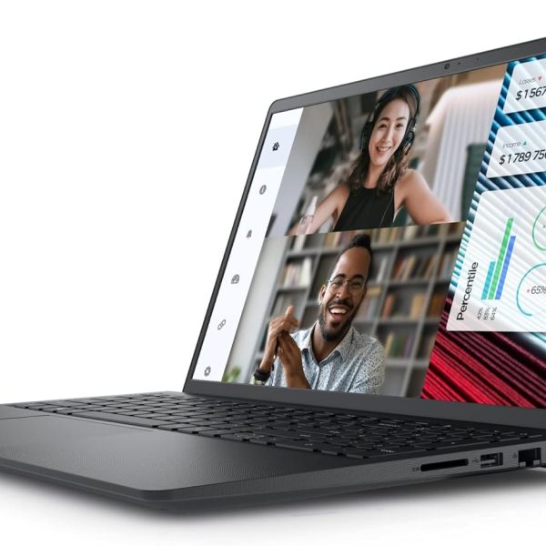 Dell Vostro 3520 Laptop - 12th Intel Core i5-1235U 10-Cores, 8GB RAM, 512GB SSD, Intel UHD Graphics, 15.6" FHD (1920 x 1080) 120Hz 250 nits Anti-Glare, FingerPrint, Ubuntu - Carbon Black