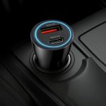 ⁦iLOCK 60W Dual Port Car Fast Charger | USB-C & USB-A | PD 30W + QC 30W | LED Indicator | Black⁩ - الصورة ⁦6⁩