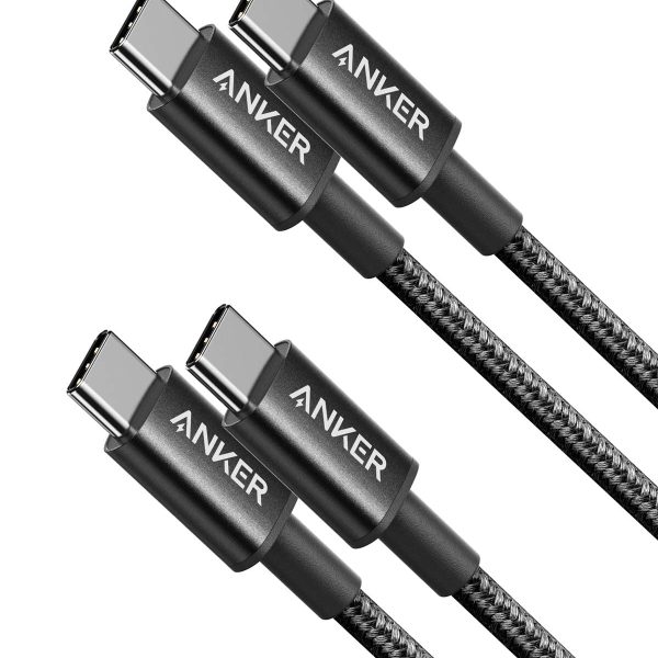 Anker 333 USB-C to USB-C Cable 6 fT USB C Charger Cable for Iphone 15, MacBook Pro, iPad Pro, Switch, Samsung Galaxy S23/S24/S25- Black - 18 Months Warranty