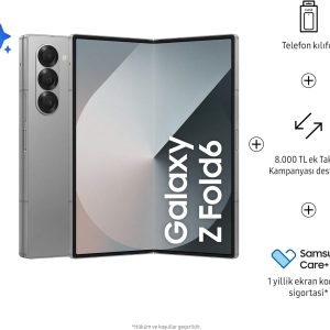 ⁦SAMSUNG Galaxy Z Fold6, 12GB RAM, 256GB Storage, Silver Shadow, Big Screen, 1 year Seller Warranty (International Version)⁩ - الصورة ⁦3⁩