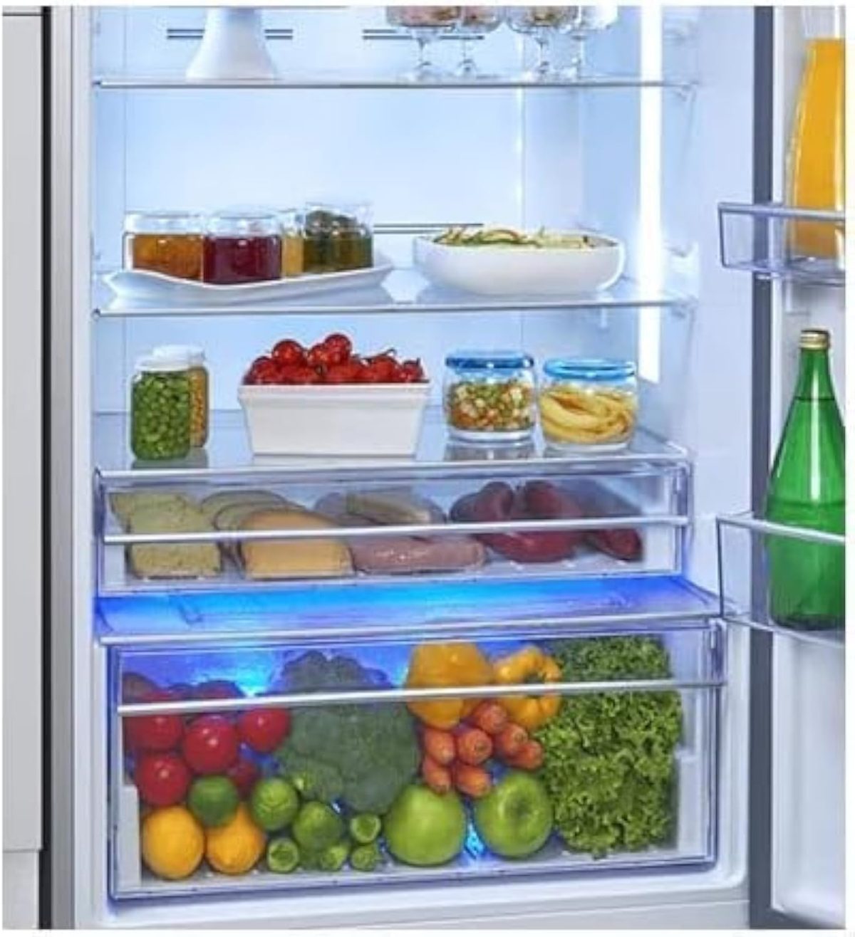 ⁦Kiriazi Refrigerator 370 Liter Nufrost Silver Model ER370N (Solitaire)⁩ - الصورة ⁦2⁩