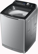 ⁦غسالة أوتوماتيك بالكامل تحميل علوي مع باب هيدروليكي من هاير، سعة 14 كيلوجرام، لون فضي، موديل HWM140-1678S⁩ - الصورة ⁦4⁩