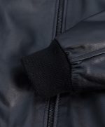 ⁦Top leather (T23) Mens Casual Stand Collar Slim Fit Genuine Leather Jacket Biker Motorcycle Jacket⁩ - الصورة ⁦9⁩