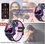 ⁦Tracking Kids Compatible with NABI, GPS Watch Z7A Smart Watch with silicone Cover, Anti-lost Smartwatch, Touch Screen, Phone Call Text Messaging, Tracker for Boys & Girls Birthday Gifts (Purple)⁩ - الصورة ⁦5⁩
