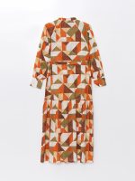 LC WAIKIKI Woman Patterned Long Sleeve Shirt Dress - الصورة 8
