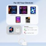 ⁦Oraimo 20W Type C Fast Charger Pd 3.0 Usb C Wall Adapter Compatible For Samsung Galaxy S22 S21/S21+/S21 Ultra/S20/S20+/S20 Fe/Note 20 Ultra/10, Google Pixel 6/5/4, White⁩ - الصورة ⁦4⁩