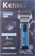 ⁦Kemei KM-Q601 Double Reciprocating Shaver 3 In 1 Electric Shaver⁩ - الصورة ⁦4⁩