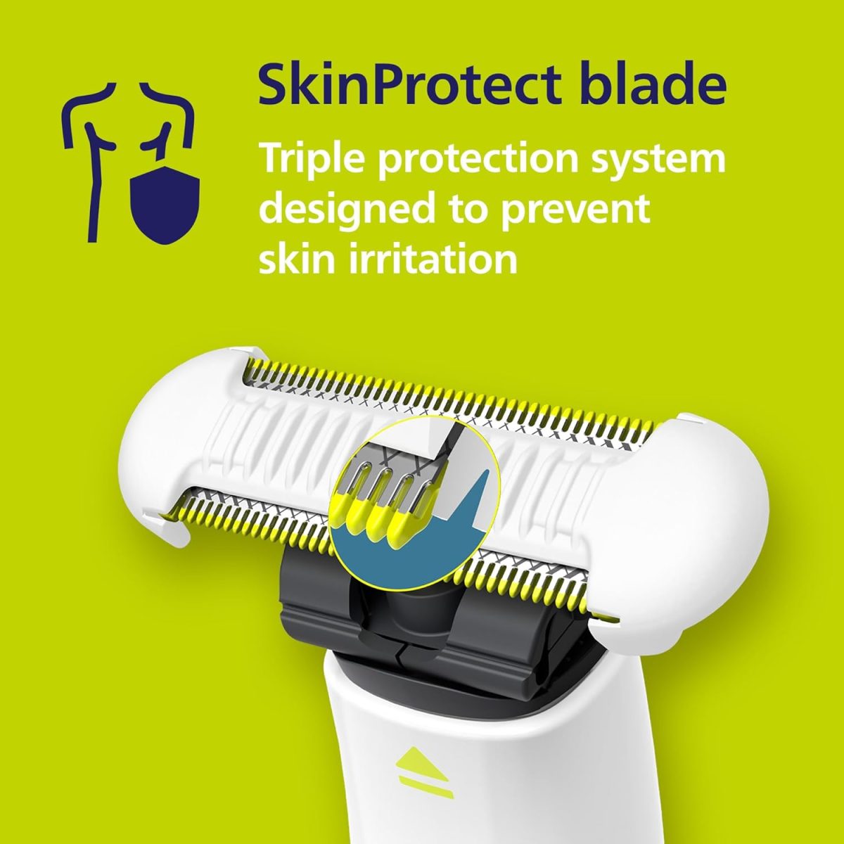 ⁦Philips Norelco OneBlade Unisex Intimate Pubic & Personal Body Groomer & Trimmer, QP1924/70⁩ - الصورة ⁦3⁩