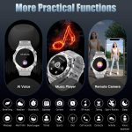 ⁦Military Smart Watch, 1.52-Inch Touch Screen Tactical Smartwatch with Text and Call, Heart Rate, Blood Oxygen, and Activity Trackers - Compatible with iPhone and Android, for Men and Women(Grey)⁩ - الصورة ⁦6⁩