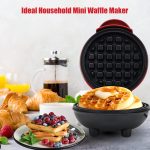 ⁦Yuragim Mini Waffle Maker, Small Non-Stick Waffle Iron for Quick Breakfast, Parties & Gifts, Red Plastic⁩ - الصورة ⁦7⁩