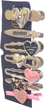 ⁦Daphane Children's Colorful Hair Clip Pack – 7 Pieces – Multicolor⁩ - الصورة ⁦3⁩