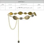 ⁦Waist Belt Elegant Stainless Steel Belt for Women's and Girl's Perfect for Jeans and Modern Styles HighQuality Accessory for Fashion Enthusiasts and Trendsetters⁩ - الصورة ⁦9⁩