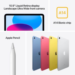 ⁦Apple 2022 10.9-inch iPad (Wi-Fi, 256GB) - Silver (10th generation)⁩ - الصورة ⁦3⁩