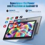 ⁦14.1 Inch Large Tablet, Android 13 Computer Tablets, 1920 * 1080 IPS HD Display, WiFi5, Large Screen Tablet 2025, 6GB+128GB+1TB TF Card Expand, 10000mAh Battery for Work/Study⁩ - الصورة ⁦5⁩