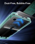 ⁦LOCKIVA ESR 2 Pack for Samsung Galaxy S25 Ultra Screen Protector, 9H+ Hardness HD Tempered Glass with Easy Installation, Auto Dust-Elimination Tool for Galaxy S25 Ultra [6.9”], Case Friendly⁩ - الصورة ⁦5⁩