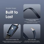 ⁦Oraimo Slice Link Pro 22.5W Super Fast Charging Powerbank 10000mAH, 3 built in Charging Cable,Universal Compatibility,Multi-Layer Protection-Black⁩ - الصورة ⁦8⁩