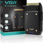 Vgr V-353 Professional Ultra Thin Shaver - Rechargeable Razor for Face Care & Beard Trimmer - Reciprocating Blade with USB Travel Shaver, Men's Electric Razor - Black