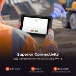 ⁦MUNBYN 2025 Rugged Windows Tablet IRT06, 8" Windows 11 Pro, 8GB+128GB Tough Tablet, 700nit Sunlight Readable, Intel N5100 Rugged PC for Construction, Industrial, 2Y Protection⁩ - الصورة ⁦8⁩