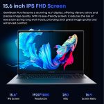 ⁦CHUWI 15.6" Laptop, 256GB LPDDR5 8GB SSD, Intel N100 (Beats N5095/N95, 3.4GHz), Windows 11 PC Laptop, 180° Aperture, FHD IPS 2K, WiFi6, BT 5.2, HDMI, USB 3.0, Type-C, RJ45⁩ - الصورة ⁦5⁩
