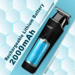 ⁦ماكينة حلاقة دقيقة V-937 للرجال من في جي ار مع شاشة LED، شحن USB، تشغيل سلكي ولاسلكي | 3 ملحقات امشاط توجيه للراحة واختيار التصفيف (اسود)⁩ - الصورة ⁦7⁩