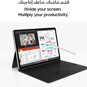 ⁦Samsung Galaxy Tab S9 FE+ 5G Android Tablet, 12.4 inches Display, 8GB RAM, 128GB Storage, S Pen Included, Gray - 1 Year Warranty/Local Version⁩ - الصورة ⁦6⁩