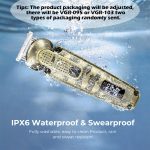 ⁦VGR 095 Beard Trimmer for Men, 7 in 1 Waterproof Cordless Hair Trimmer and Trimmer, Electric Shavers with T-Blade, Grooming Kit for Nose Body Ear Mustache⁩ - الصورة ⁦4⁩