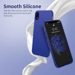 ⁦Dl3 Mobilak Compatible with iPhone XR Case, Liquid Silicone Case, Full Body Protective Cover, Shockproof, Slim Phone Case, Anti-Scratch Soft Microfiber Lining (Pepsi)⁩ - الصورة ⁦2⁩