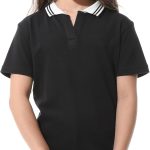 Andora Girls Johnny Collar Pique Modern