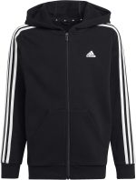 Adidas essentials 3-stripes fleece full-zip hoodie track tops for unisex kids