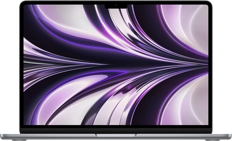 Apple 2022 MacBook Air laptop with M2 chip: 13.6-inch Liquid Retina display, 8GB RAM, 256GB SSD storage, 1080p FaceTime HD camera. Works with iPhone and iPad; Space Grey; English
