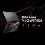 ⁦ASUS TUF Gaming A15| R7-7435HS|DDR5 16GB|Graphics Card: RTX 4060 VRAM: 8GB GDDR6|Display: 15.6'' FHD 144Hz|512GB PCIe 4.0 NVMe M.2 SSD|Windows 11 Home(FA507NVR-LP007W)1 Year Perfect Warranty by ASUS⁩ - الصورة ⁦5⁩