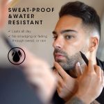 ⁦Pacinos Beard Pencil Filler - Water Proof, Long Lasting Coverage & Natural Finish - Beard, Moustache & Eyebrows - Micro-Fork Tip for Seamless Application - Includes Bristle Brush for Blending (Black)⁩ - الصورة ⁦4⁩