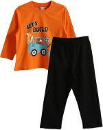 LC WAIKIKI Boys Crew Neck Printed Long Sleeve Suit