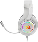 ⁦Redragon Hylas RGB Wired Gaming Headset with Microphone (H260, White)⁩ - الصورة ⁦2⁩
