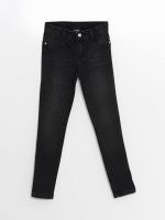 ⁦LC واكيكي بنطلون جينز للبنات مع خصر مطاطي قابل للتعديل⁩ - الصورة ⁦2⁩