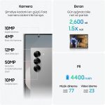 ⁦SAMSUNG Galaxy Z Fold6, 12GB RAM, 256GB Storage, Silver Shadow, Big Screen, 1 year Seller Warranty (International Version)⁩ - الصورة ⁦6⁩