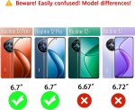 ⁦Topme Mobile Phone Case for Realme 12 Pro 5G / Realme 12 Pro+Plus 5G (6.7 Inch) Protective Case, Skin Protection, Made of TPU Silicone Case - Black⁩ - الصورة ⁦2⁩
