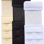 YARBAR Bra Strap Extenders 2 Hook 3 Row Soft Stretchy Bra Extender Extension Comfortable, 3 Pieces Set, Assorted, 1/2 Inch Hook Spacing, One Size