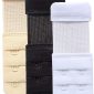 YARBAR Bra Strap Extenders 2 Hook 3 Row Soft Stretchy Bra Extender Extension Comfortable, 3 Pieces Set, Assorted, 1/2 Inch Hook Spacing, One Size