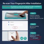 ⁦ESR 2+1 Pack for Samsung Galaxy S24 Ultra Screen Protector Set, 2 Tempered Glass Screen Protectors and 1 Set Individual Lens Protectors, 2.5D Curved Edges, Full-Coverage Protection, Scratch Resistant⁩ - الصورة ⁦2⁩