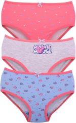 Karma Pack of 3 Girls' Printed Cotton Panties Underwear