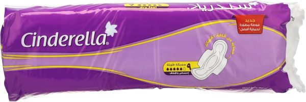 Cinderella Dry Feel Maxi with wings, Extra thick 9 pads