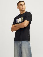 JACK & JONES Men's Portland Block Branding Short-Sleeves T-Shirt - الصورة 3