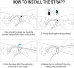 ⁦سوار نايلون كلاسيكي عالمي 22 ملم متوافق مع سامسونج جالاكسي S3 فرونتير، كلاسيك/ جالاكسي 46 ملم/ ساعة هواوي GT2 (46 ملم)/ ساعة هونر ماجيك 2 (46 ملم)/ هواوي GT2e/ GT2 (46 ملم) من اكوتاس⁩ - الصورة ⁦7⁩
