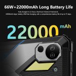 ⁦FOSSIBOT DT2 10.4in Rugged Tablet, 22000mAh 20GB+256GB Waterproof, 66W Rapid Charging, 2K Display, Android 13, 4G LTE/WiFi 6, G99 Chip, 64+32MP, IP68/IP69K, Fingerprint/Face Unlock, OTG⁩ - الصورة ⁦5⁩