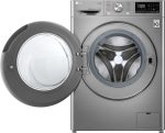 ⁦LG Vivace Washing Machine 8KG, with AI DD technology, Silver, model number F4R5TYG2T⁩ - الصورة ⁦5⁩