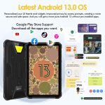 ⁦Ulefone Armor Pad 2 11 inch 2K FHD+ Screen Rugged Tablet, 18600mAh, Camping Light, Octa Core 16GB + 256GB Android 13, 48MP Rear Camera, 4G Dual SIM IP68 Waterproof Android Tablet GPS NFC-Yellow⁩ - الصورة ⁦5⁩