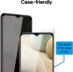 ⁦SUKER [2-Pack] for Samsung Galaxy A12/A32 5G Privacy Screen Protector, Anti-Spy 9H Hardness Anti-Scratch Bubble Free Tempered Glass Screen Protector for Galaxy A12/A32 5G 6.5 inch (Black)⁩ - الصورة ⁦6⁩