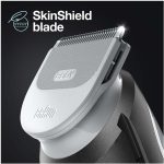 ⁦Braun Body Groomer 3 Body Trimmer for Men with SkinShield Technology, Clog for Sensitive Areas, Hardwearing Metal Blade, Black/Grey – BG3340⁩ - الصورة ⁦5⁩